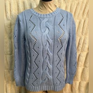 Talbots light blue colored sweater size petite large